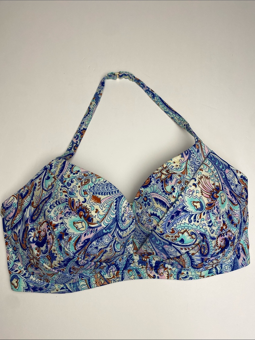 Victoria's Secret | Women's Halter Paisley Pattern Swim Bikini Top 38DD